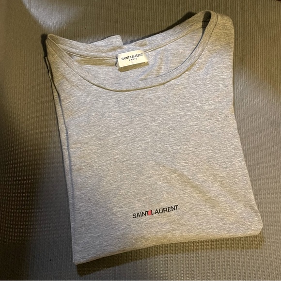 SAINT LAURENT RIVE GAUCHE T-SHIRT M GRAY - Picture 8 of 8
